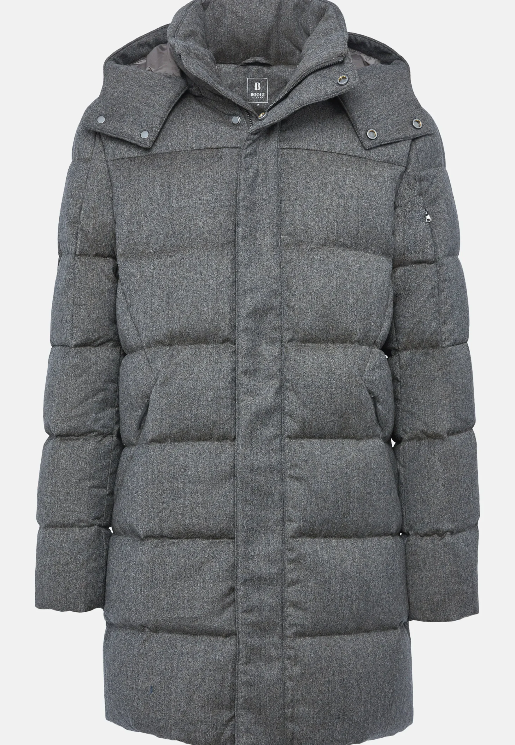 Parka En Flanelle Rembourrée En Plume D'Oie