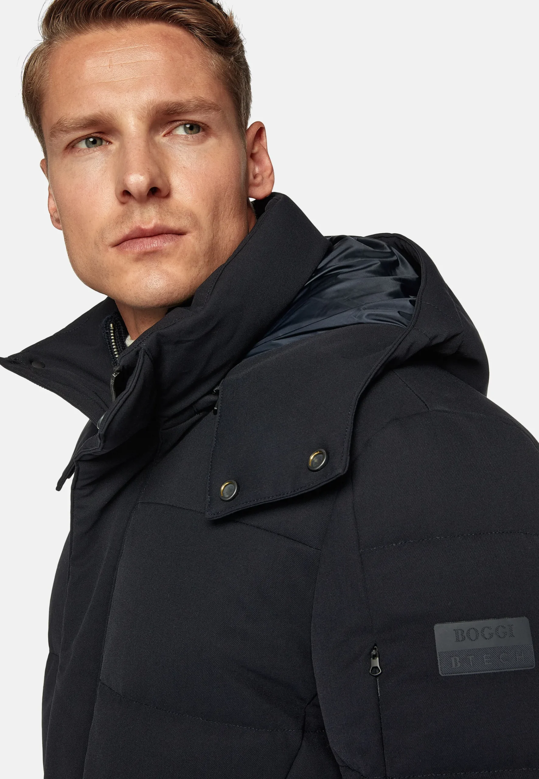 Parka En Nylon En Plume D'Oie BTech