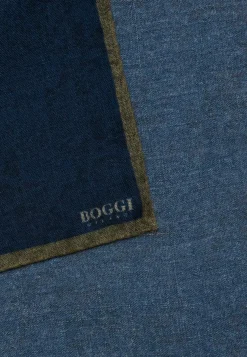 Pochette Motif Bord Contrasté En Laine