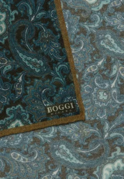 Pochette Motif Paisley En Laine
