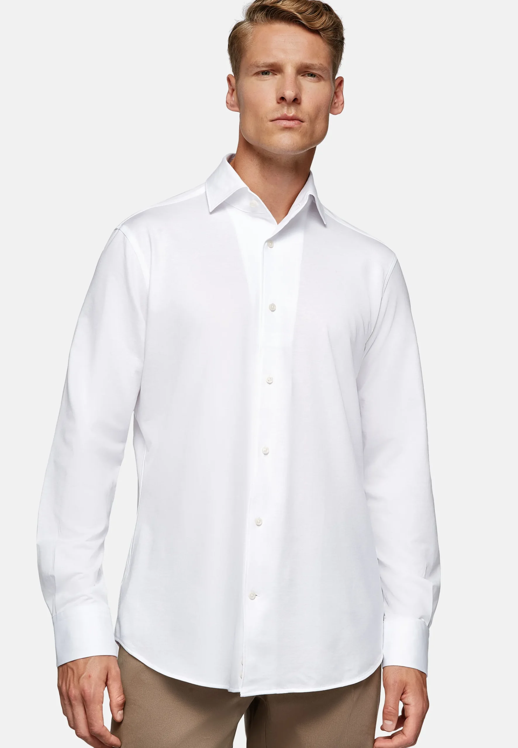 Polo Chemise En Jersey Regular Fit