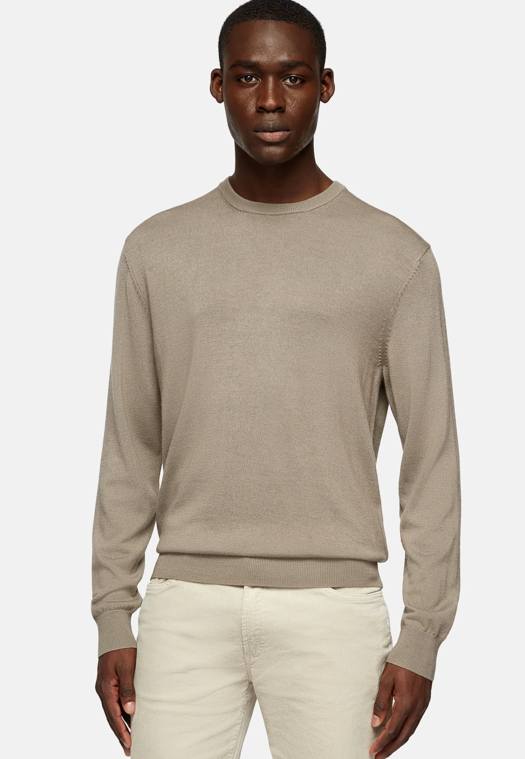 Pull Col Rond En Laine Mérinos