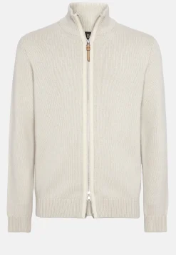Pull Full Zip Sable En Cachemire