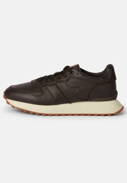 Sneakers En Cuir Foulonné