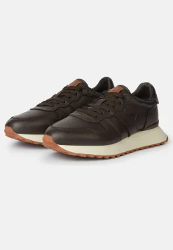 Sneakers En Cuir Foulonné