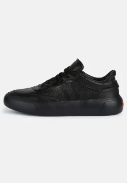 Sneakers En Cuir Foulonné Avec Logo