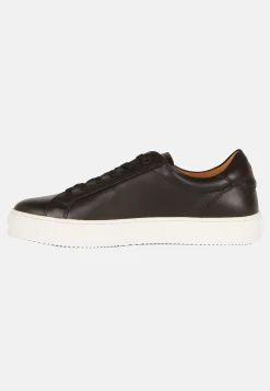 Sneakers En Cuir Noir