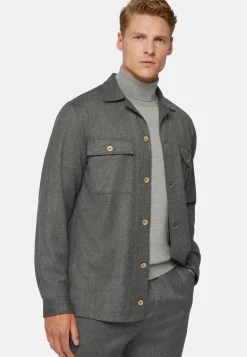 Surchemise En Flanelle Grise