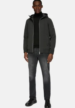 Sweat Full Zip À Double Capuche En Scuba