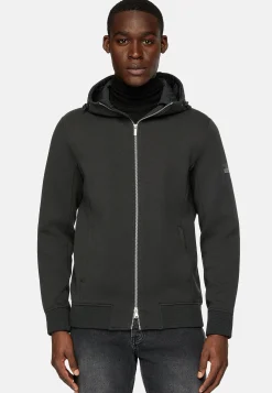 Sweat Full Zip À Double Capuche En Scuba