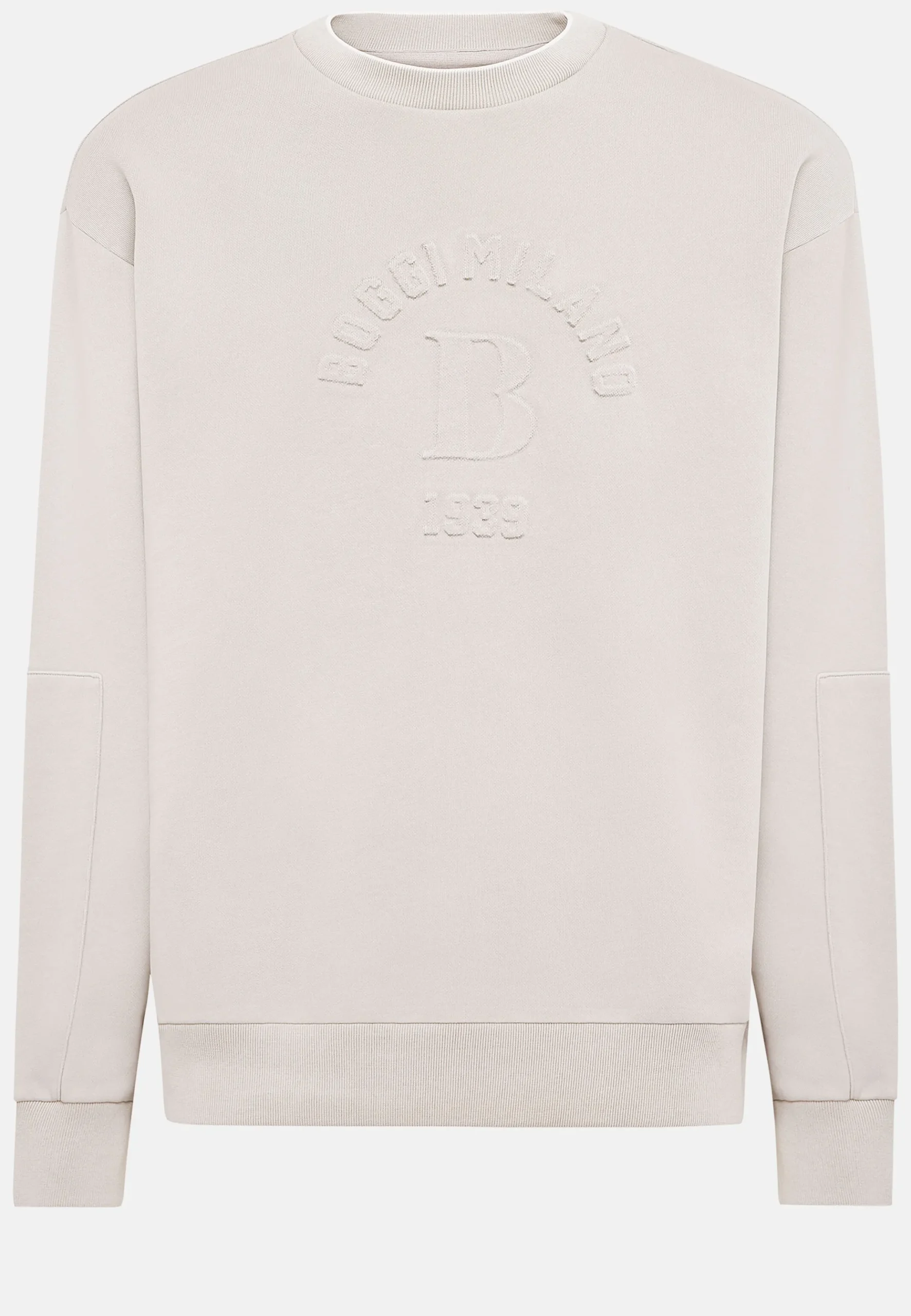 Sweat-Shirt Col Rond En Coton Bio Mélangé