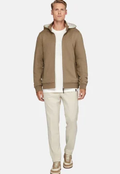 Sweat-shirt Rembourré À Capuche En Coton Tencel
