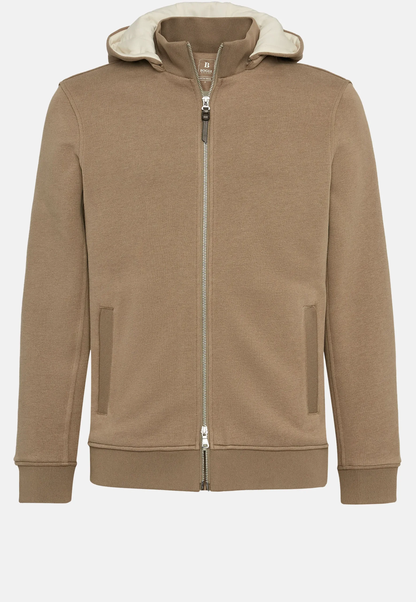 Sweat-shirt Rembourré À Capuche En Coton Tencel