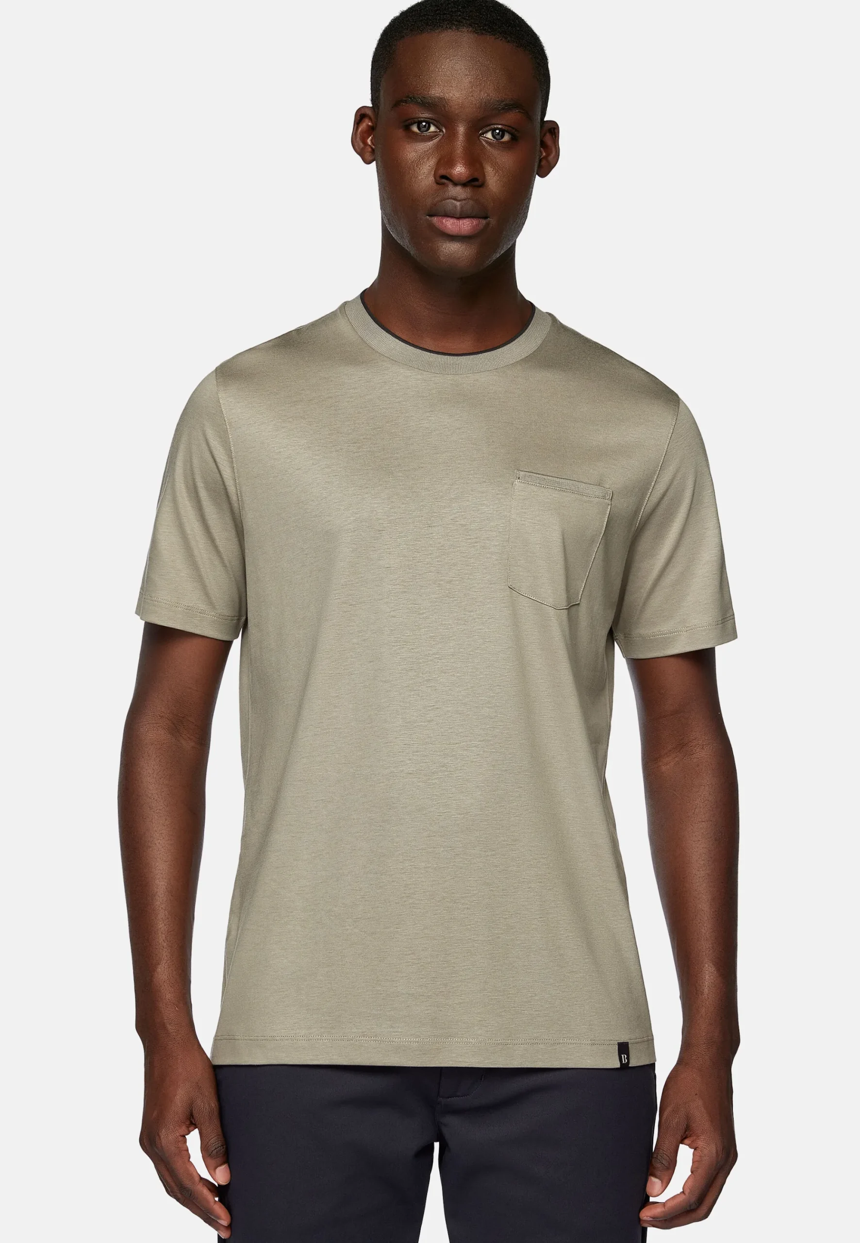T-Shirt En Jersey De Coton Et Tencel