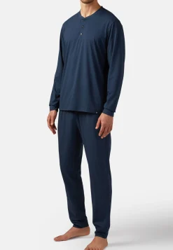 T-shirt Pyjama Manches Longues En Viscose Mélangée