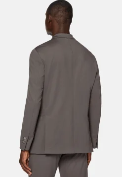 Veste B Tech En Nylon Gris Foncé