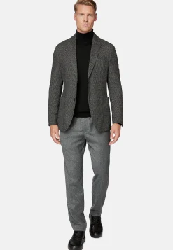 Veste Gris Et Noir B Jersey En Coton Mélangé