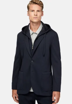 Veste Molletonnée Madison Bleu Marine En Coton Mélangé