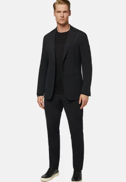 Veste Noire En Nylon Stretch B Tech
