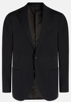 Veste Noire En Nylon Stretch B Tech