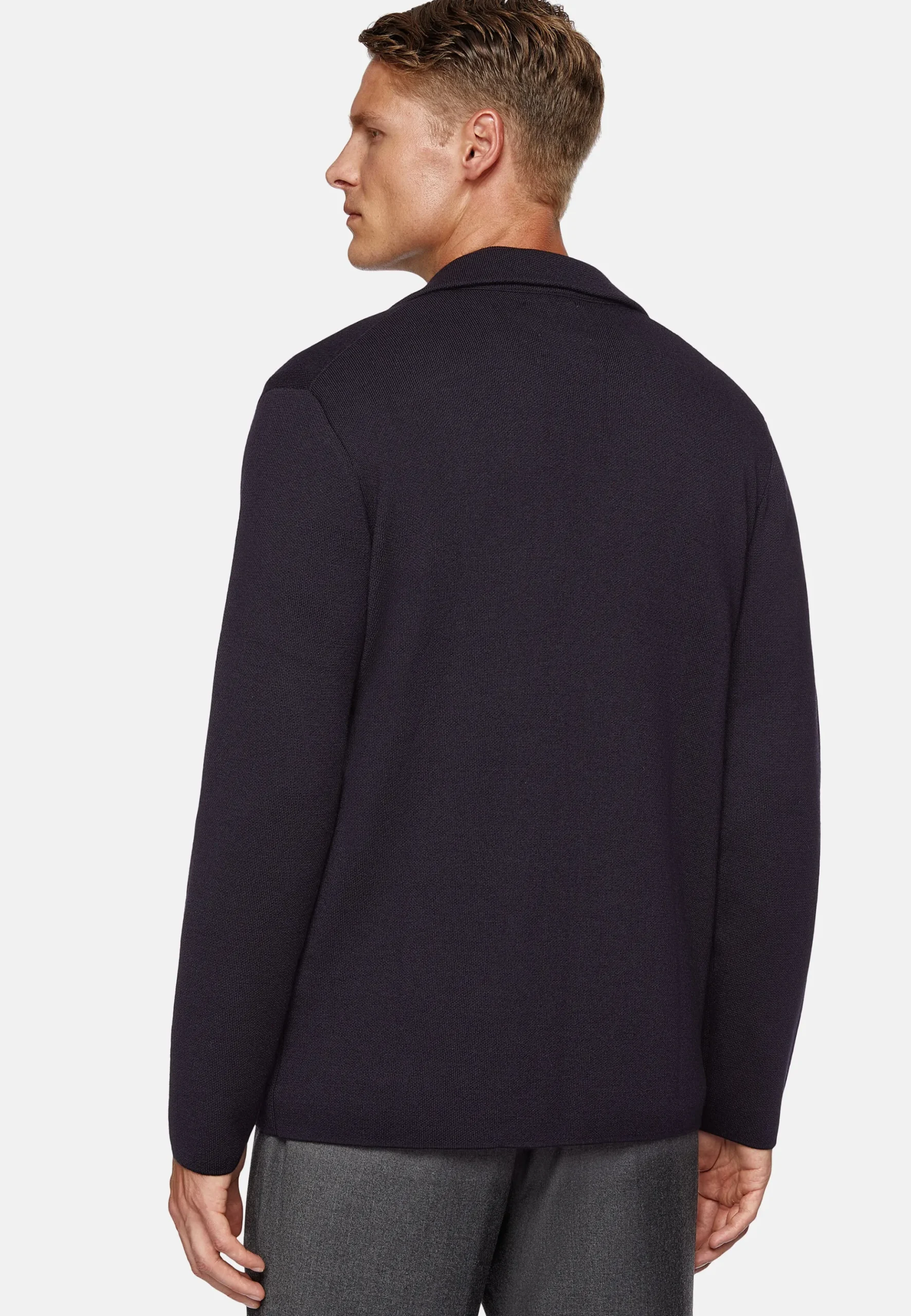 Veste Pull En Laine Mérinos